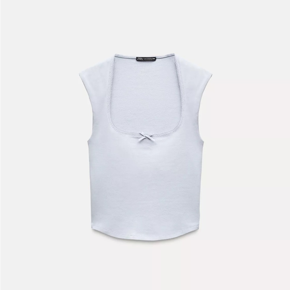 Zara Soft Blue Tank Top